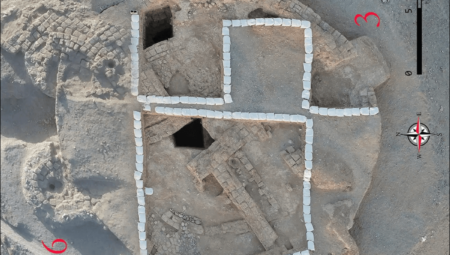 Horasan’da keşfedilen Ahameniş dönemine ait altı kuleli dairesel bir yapı