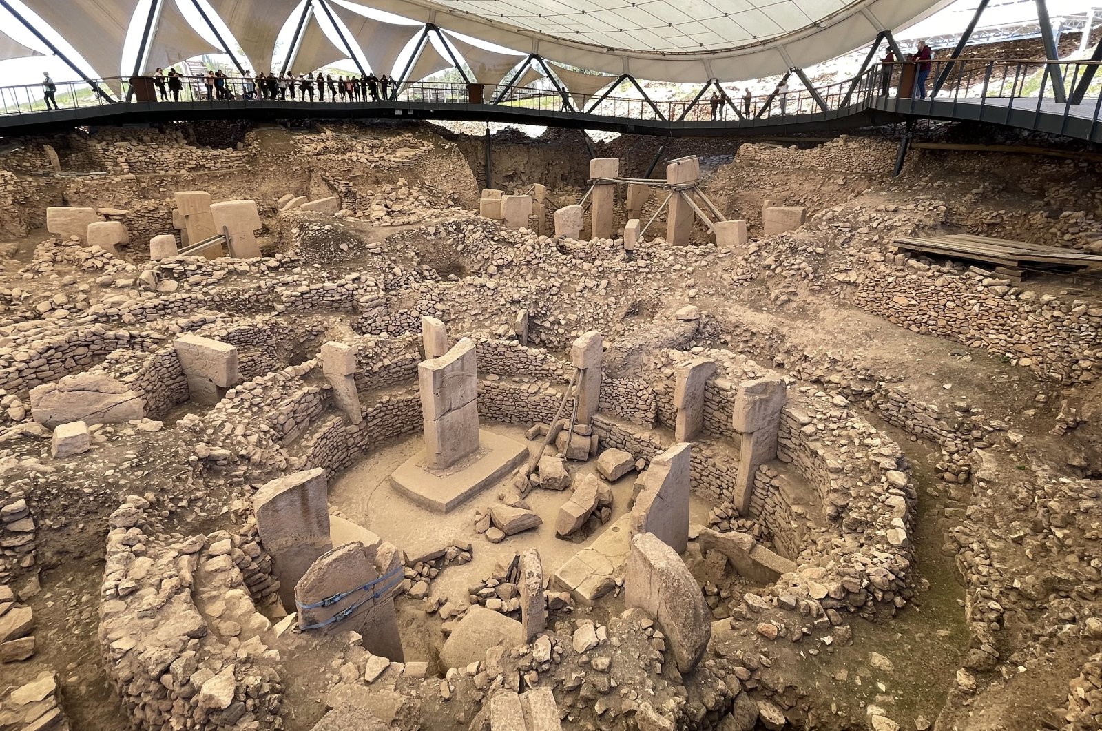 Göbeklitepe kazı alanı genel görünüm