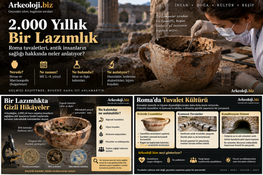 2.000 Yıllık Bir Lazımlık Roma Tuvaletlerinde Hastalık İzleri